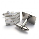 Elegant Shape Color Brilliancy Superior Quality Titanium Cupronickel Cufflinks - Free Shipping