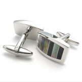 Professional Design Color Brilliancy Excellent Quality Titanium Cupronickel Cufflinks - Free Shipping