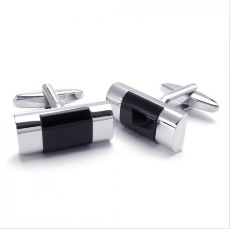 Latest Technology Colorful Brilliancy High Quality Titanium Cupronickel Cufflinks 