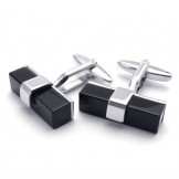 Sophisticated Technology Delicate Colors Durable in Use Titanium Cufflinks - Free Shipping