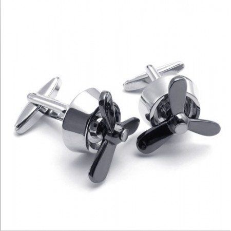 Attractive Design Color Brilliancy Durable in Use Titanium Cufflinks 