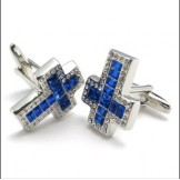 Luxuriant in Design Pretty and Colorful Superior Quality Titanium Cufflinks - Free Shipping