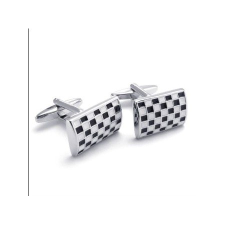 Finely Processed Delicate Colors Superior Quality Titanium Cufflinks 