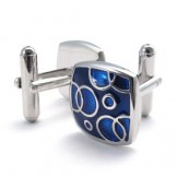 Sophisticated Technology Color Brilliancy Superior Quality Titanium Cufflinks - Free Shipping