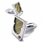 Attractive Design Color Brilliancy Superior Quality Titanium Cufflinks - Free Shipping