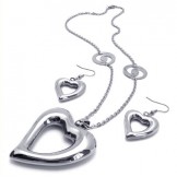 Elegant Shape Color Brilliancy Stable Quality Titanium Jewelry Sets Including Necklace Pendant Earring - Free Shipping