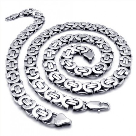 Sophisticated Technology Color Brilliancy Excellent Quality Titanium Jewelry Set Including Necklace, Bracelet 