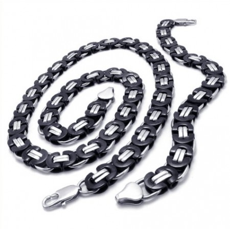 Skillful Manufacture Delicate Colors High Quality Titanium Jewelry Set Including Necklace, Bracelet 