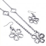 Beautiful Design Color Brilliancy Excellent Quality Titanium Jewelry Sets Including Necklace Pendant Earring - Free Shipping