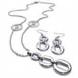 Deft Design Color Brilliancy Excellent Quality Titanium Jewelry Sets Including Necklace Pendant Earring - Free Shipping