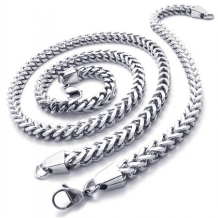 Rational Construction Color Brilliancy High Quality Titanium Jewelry Set Including Necklace, Bracelet 