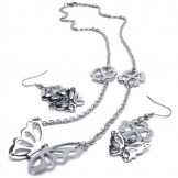 Attractive Design Color Brilliancy Stable Quality Titanium Jewelry Sets Including Necklace Pendant Earring - Free Shipping