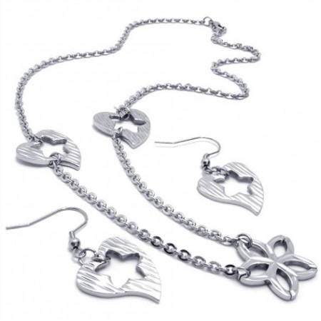 Skillful Manufacture Color Brilliancy Reliable Quality Titanium Jewelry Set Including Necklace, Pendant, Earring 