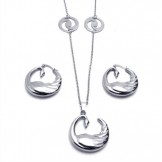 Elegant Shape Color Brilliancy Excellent Quality Titanium Jewelry Sets Including Necklace Pendant Earring - Free Shipping