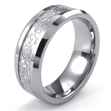 Beautiful Design Color Brilliancy Stable Quality Tungsten Ring 