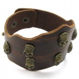 Finely Processed Delicate Colors The Queen of Quality Stainless Steel Titanium Leather Bangle