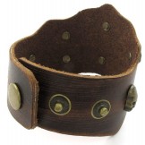 Finely Processed Delicate Colors The Queen of Quality Stainless Steel Titanium Leather Bangle