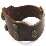 Finely Processed Delicate Colors The Queen of Quality Stainless Steel Titanium Leather Bangle