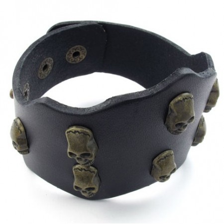 Deft Design Delicate Colors The Queen of Quality Titanium Leather Bangle