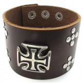 Professional Design Delicate Colors Superior Quality Stainless Steel Titanium Leather Bangle