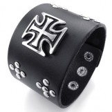 Rational Construction Delicate Colors Superior Quality Titanium Leather Bangle