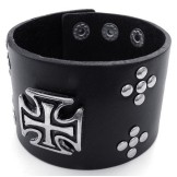 Rational Construction Delicate Colors Superior Quality Titanium Leather Bangle