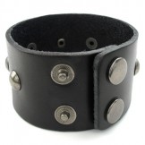 Latest Technology Delicate Colors Excellent Quality Titanium Leather Bangle