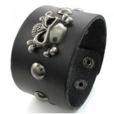 Latest Technology Delicate Colors Excellent Quality Titanium Leather Bangle