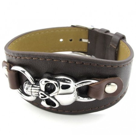 Modern Design Delicate Colors Stable Quality Titanium Leather Bangle