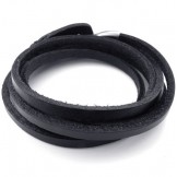 Various Styles Delicate Colors Reliable Reputation Titanium Leather Bangle