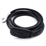 Various Styles Delicate Colors Reliable Reputation Titanium Leather Bangle