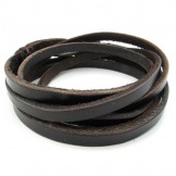 Elegant Shape Delicate Colors High Quality Titanium Leather Bangle