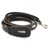 Elegant Shape Delicate Colors High Quality Titanium Leather Bangle