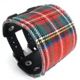 Beautiful Design Colorful Excellent Quality Titanium Leather Bangle