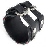 Beautiful Design Colorful Excellent Quality Titanium Leather Bangle