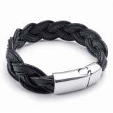Deft Design Delicate Colors Reliable Quality Titanium Leather Bracelet
