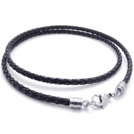 Skillful Manufacture Delicate Colors Excellent Quality Titanium Leather Necklace