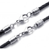 Skillful Manufacture Delicate Colors Excellent Quality Titanium Leather Necklace