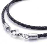 Finely Processed Delicate Colors High Quality Titanium Leather Necklace