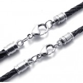 Finely Processed Delicate Colors High Quality Titanium Leather Necklace