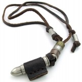 Sophisticated Technology Delicate Colors Excellent Quality Titanium Leather Necklace