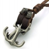 Attractive Design Delicate Colors High Quality Titanium Leather Necklace