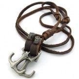 Attractive Design Delicate Colors High Quality Titanium Leather Necklace