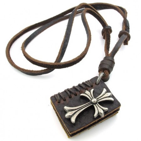 Beautiful Design Color Brilliancy Excellent Quality Alloy Leather Necklace