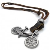 Professional Design Delicate Colors Excellent Quality Titanium Leather Necklace