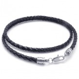 Deft Design Delicate Colors World-wide Renown Titanium Leather Necklace