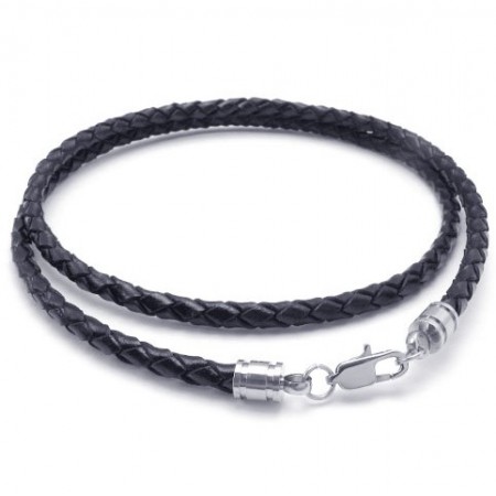 Professional Design Delicate Colors Reliable Quality Titanium Leather Necklace