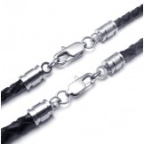 Professional Design Delicate Colors Reliable Quality Titanium Leather Necklace