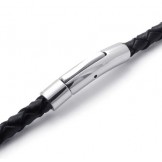 Rational Construction Color Brilliancy Stable Quality Titanium Leather Necklace