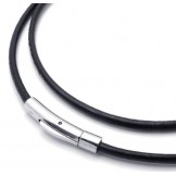 Fashionable Patterns Color Brilliancy Superior Quality Titanium Leather Necklace